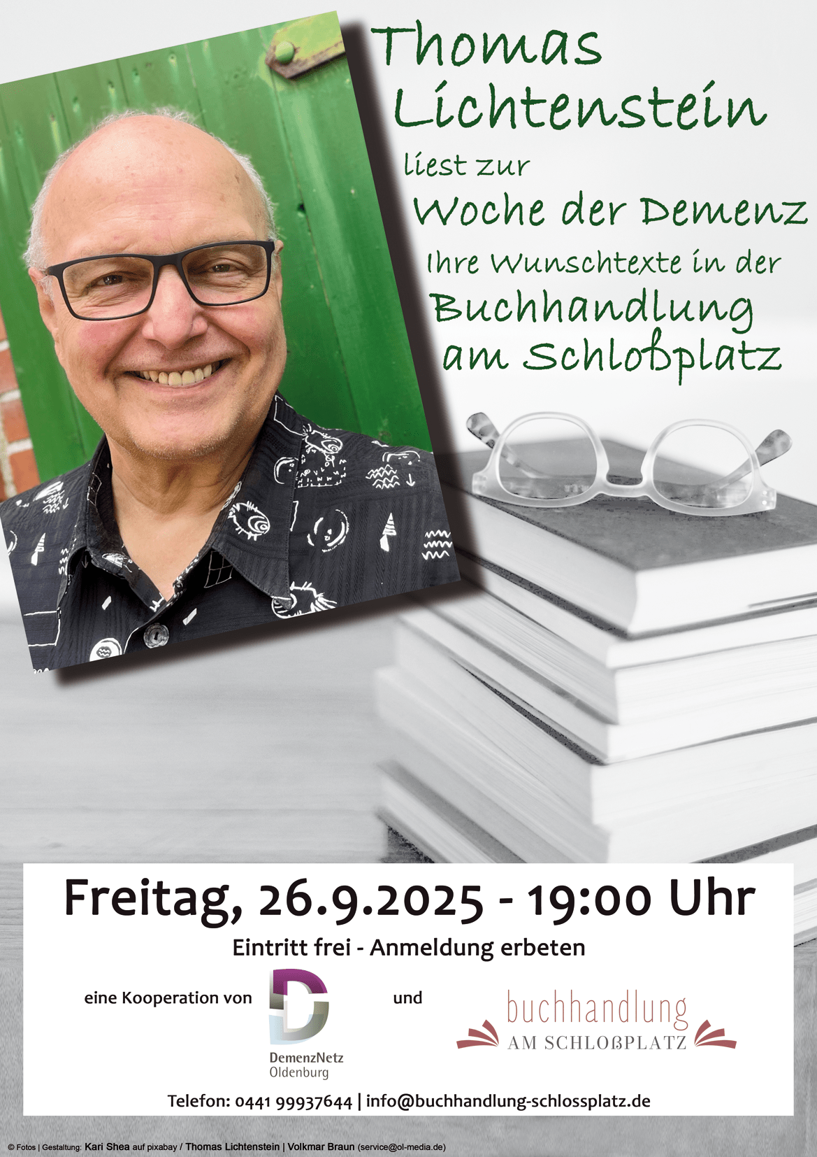 LICHTENSTEIN-Lesung Buchhandlung am Schloßplatz